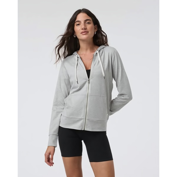 zip up hoodie, grey hooded jacket, athletic sweatshirt, lightweight hoodie, sporty jacket, new arrival, minimalist, lifestyle, trustworthy, fresh, neutral